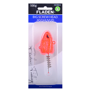Джиг головка Fladen Big Screw Head Jig 100гр (Red)