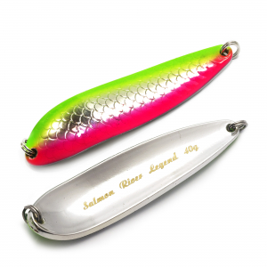 Блесна Salmon River Legend 21гр Green-Silver-Pink