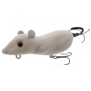 Мышь белая для ловли тайменя "Мышара-флок" №3